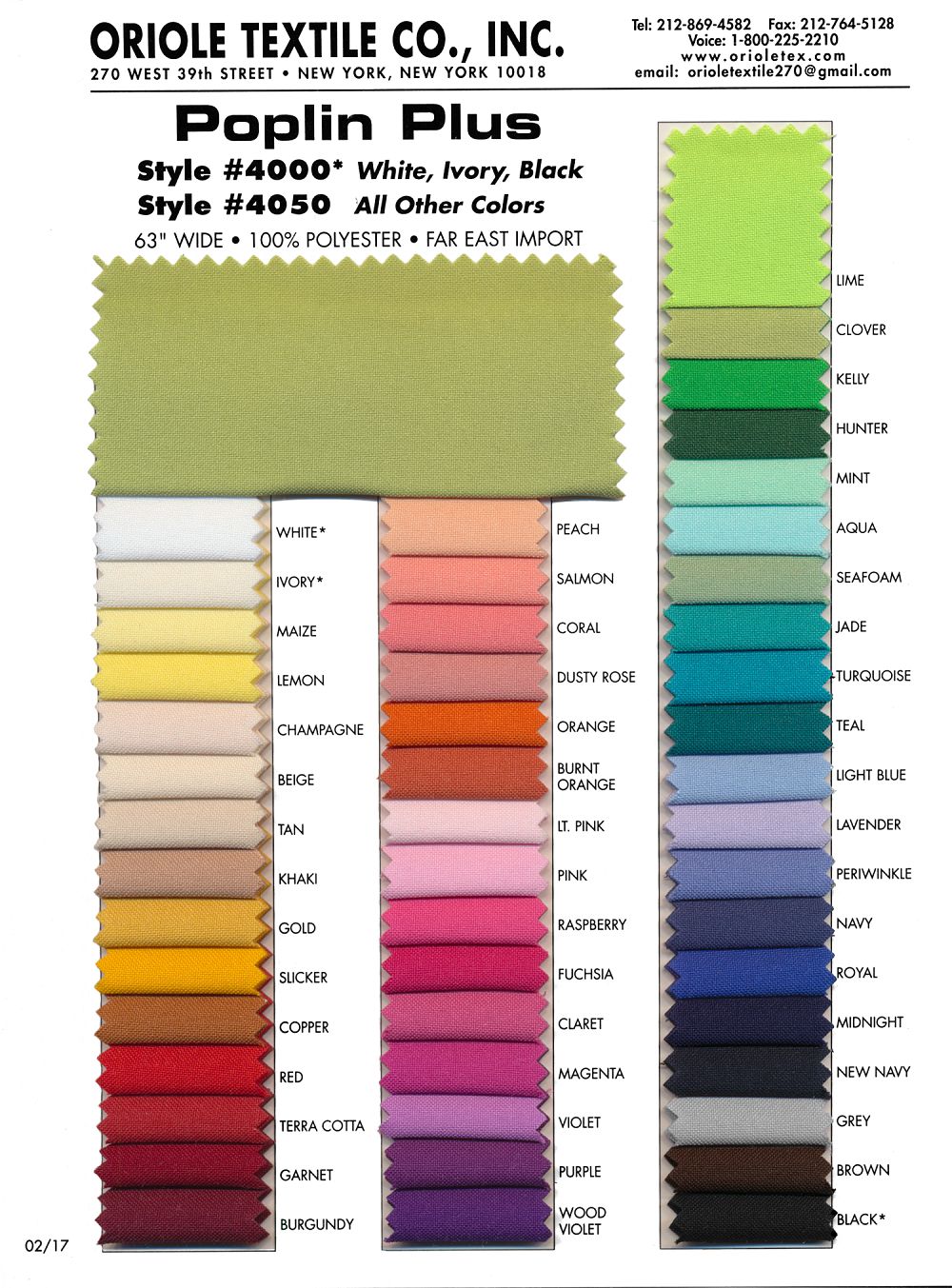 Poplin Plus (#4000)